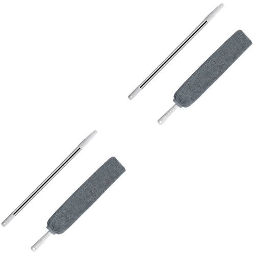 2 Sets Retractable Bendable Microfiber Dust Cleaner Tool 2
