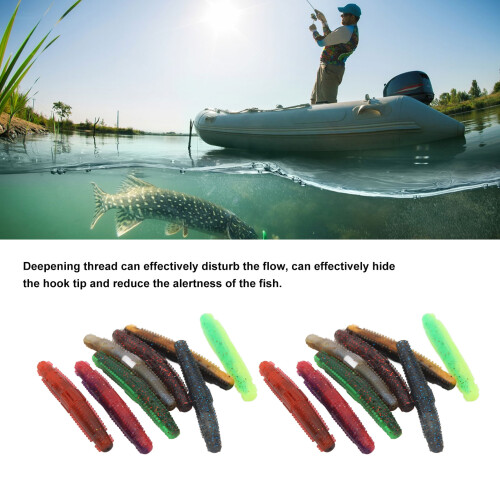 16pcs TPR Soft Lures with Hidden Hooks, Biting Resistant | 76g 2