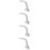4Pièces Support Antenne Extérieure En Acier Inoxydable Ajustable 10