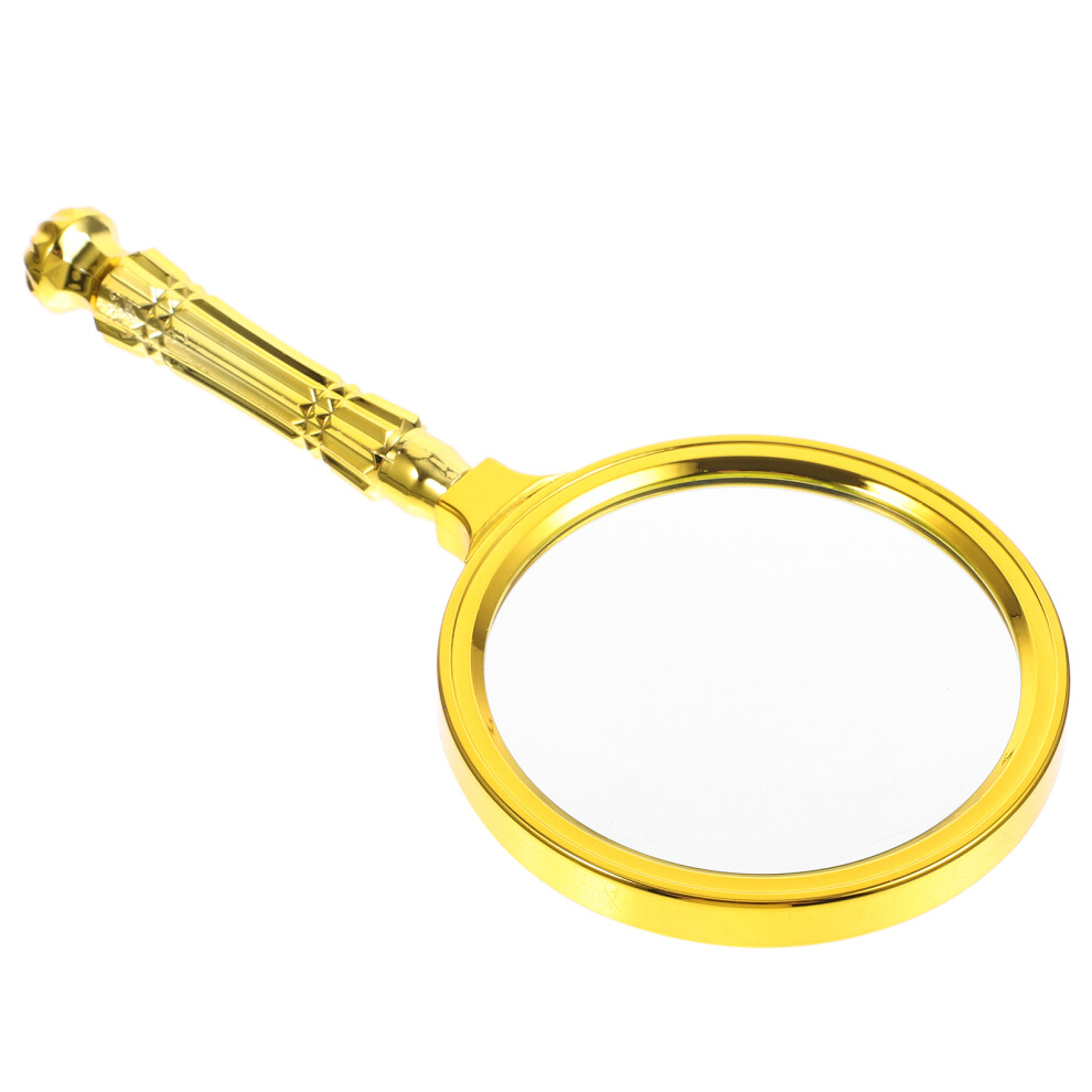 Totority 3Pcs Long Handle Metal Magnifier Glass Handheld Magnifier
