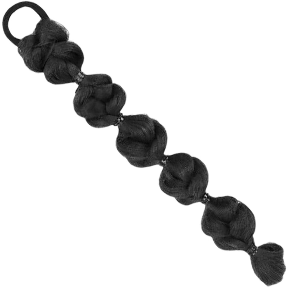 Vaguelly Unisex 3Pcs Braid Ponytail Hair Extension With Hair Tie Synthetic Hairpiece