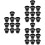 30 Pcs Plastic Hydroponic Baskets For Home Garden Black Medium 7