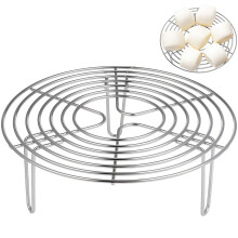 2Pcs Stainless Steel Round Steamer And Cooling Rack For Cooking Baking