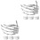 8 Pcs Halloween Ghost Palm Shaped Napkin Rings 5