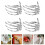 8 Pcs Halloween Ghost Palm Shaped Napkin Rings 11