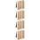 12 Pcs Electronic Organ Shape Bamboo Bookmarks With Tassel Design 10