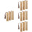 12 Pcs Electronic Organ Shape Bamboo Bookmarks With Tassel Design 8