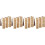 12 Pcs Electronic Organ Shape Bamboo Bookmarks With Tassel Design 6