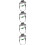 4Pcs Hard Hat Suspension Replacement Liner Safety System 10