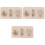 3 Pcs Silicone Mold Oval Cobblestone for Polymer Clay Soap Plaster 3