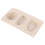 3 Pcs Silicone Mold Oval Cobblestone for Polymer Clay Soap Plaster 10