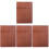 4Pcs Guitar Picks Case Storage Box Holder Accessory Wooden 4