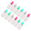 100 Pcs 2ml Clear Mini Glass Jars With Plastic Stoppers (10x18mm) 10