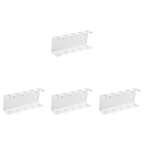 4Pcs Acrylic Hydroponic Test Tube Holder Transparent Storage Rack 1