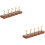2 Sets False Nails Display Stand With Base For Nail Salon 8