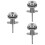 3Pcs Metal Cabinet Lock Password Security Coded Tool Box Lock 8