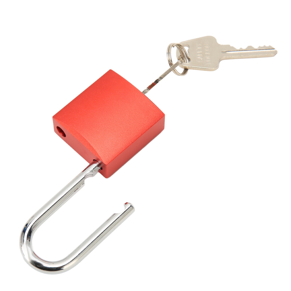 Industrial Aluminum Steel Lockout Padlock Anodized Safety Lock Red 9341351958963