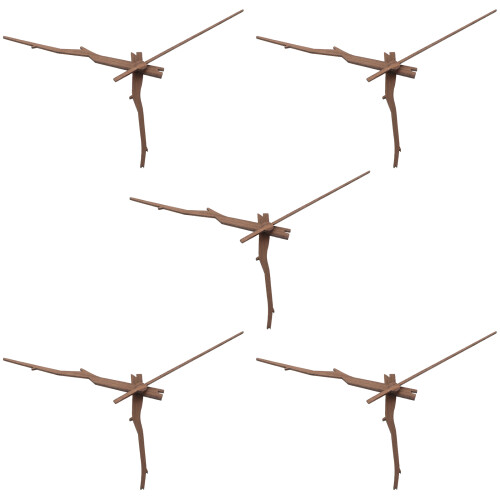 25 Sets Diy Wooden Clock Hands For Wall Clock Repair Replacement