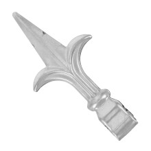 fence finials spitze: verzinkte eisen-abdeckungen als pfostenkappen