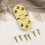 2Pcs Solid Brass Hinges With Screws For Folding Table Cabinet Door 10
