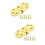 2Pcs Solid Brass Hinges With Screws For Folding Table Cabinet Door 9