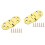 2Pcs Solid Brass Hinges With Screws For Folding Table Cabinet Door 6