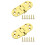 2Pcs Solid Brass Hinges With Screws For Folding Table Cabinet Door 7