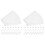 2 Sets Adjustable Plastic Drawer Dividers Storage Organizer 4