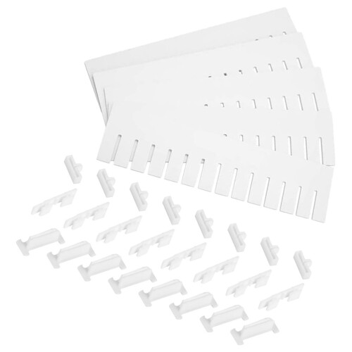 2 Sets Adjustable Plastic Drawer Dividers Storage Organizer 2
