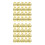 40 Pcs Plastic Golden Easter Eggs Fillable Hunting Filler Eggs 11