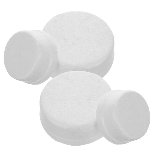 4St Ronde Schuimcake Modellen Set Diy Polystyreen Cakevorming Wit 1