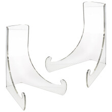 4 Pcs Acrylic Display Stand For Books Magazines Trays