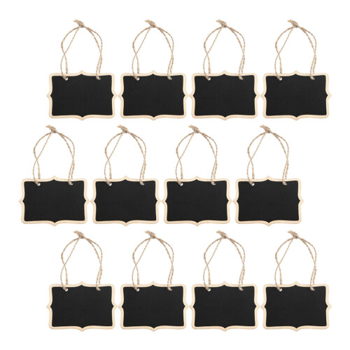 36 Pcs Multi-Purpose Reusable Chalk Boards Hanging Message Boards