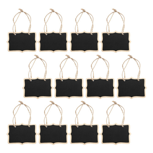 36 Pcs Multi-Purpose Reusable Chalk Boards Hanging Message Boards 2