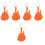 5Pcs Guitar Protector Bag Portable Holder With Key Chain 6