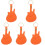 5Pcs Guitar Protector Bag Portable Holder With Key Chain 4
