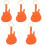 5Pcs Guitar Protector Bag Portable Holder With Key Chain 5