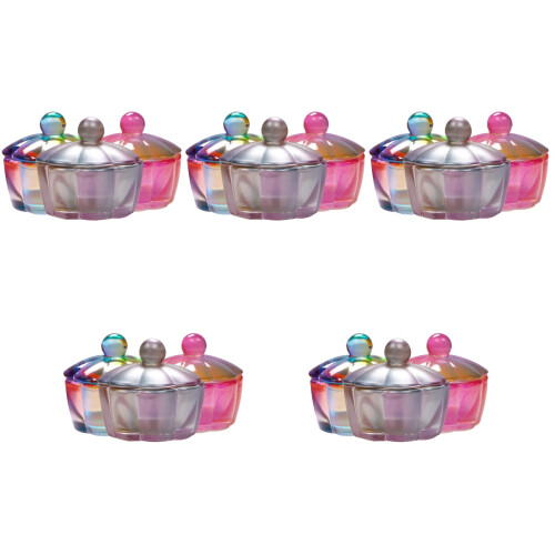 15 Pcs Multi-Function Nail Art Glass Dappen Dishes Manicure Supply 2