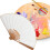 Éventail Papier Bambou Artisanal Pliable Déco 6
