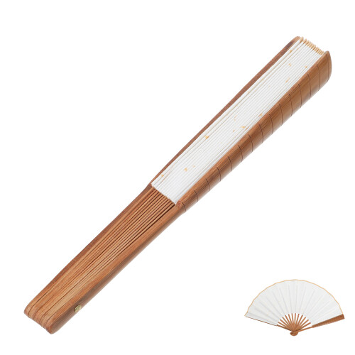 Éventail Papier Bambou Artisanal Pliable Déco