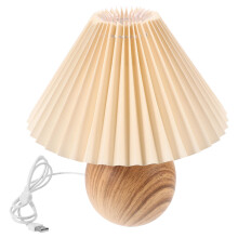 Holz Nachttischlampe Schlafzimmer Tischlampe Mit Usb Anschluss
