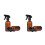 4 Pcs 500ml Empty Watering Cans For Home Garden Brown 7