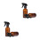 4 Pcs 500ml Empty Watering Cans For Home Garden Brown 4