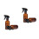 4 Pcs 500ml Empty Watering Cans For Home Garden Brown 8