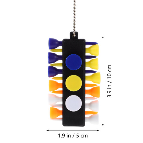 Tee Caddy Keeper Mit 12 Tees Markern Divot Tool Bleistift Schlüsselanhänger 2