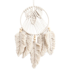 3 Pcs Hanging Dream Catcher Beige For Home Wall Decor