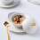 2Sets Home Use White Ceramic Baking Bowls for Pudding Dessert and Soup 11