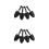 4 Pairs Shoe Tree Inserts For Men Golf Shoes Support Stretcher 7