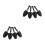 4 Pairs Shoe Tree Inserts For Men Golf Shoes Support Stretcher 5