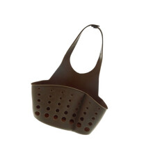 Verstellbarer Druckknopf Küchenorganizer Regal Schwammhalter